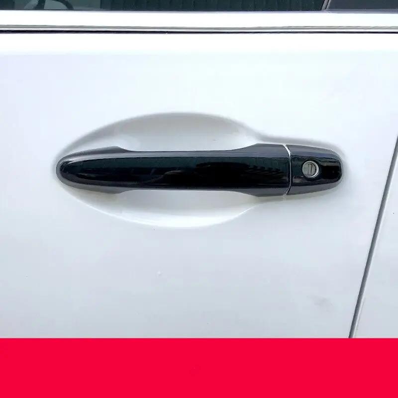 LJVZ5 For Toyota Daihatsu Terios / Bego J200 / F700 Perodua Nautica Eco Wild 2006- 2016 Gloss Black Chrome Car Door Handle Cover Trim