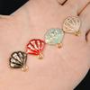 Alloy Seashell Drill Necklace & Earrings Charms – Small Ocean Pendant DIY for Jewelry & Phone Chains