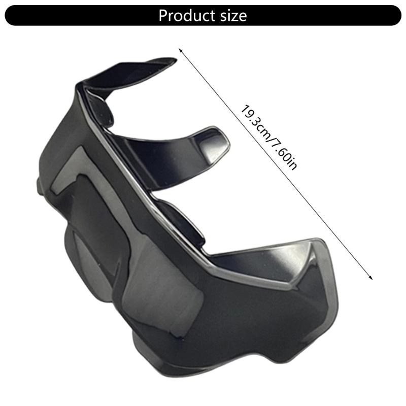 Racing Inspired Helmet Spoiler Accessory Aerodynamic ABS Plastic No Tools Required Streamlined Aggressive Appearance