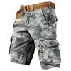 Men's Independence Day Printed Multi Pocket Workwear Shorts