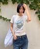 Lugkaeseuteu Dia Vintage Graphic T-Shirt / Dia Vintage Graphic T-Shirt_2Colors