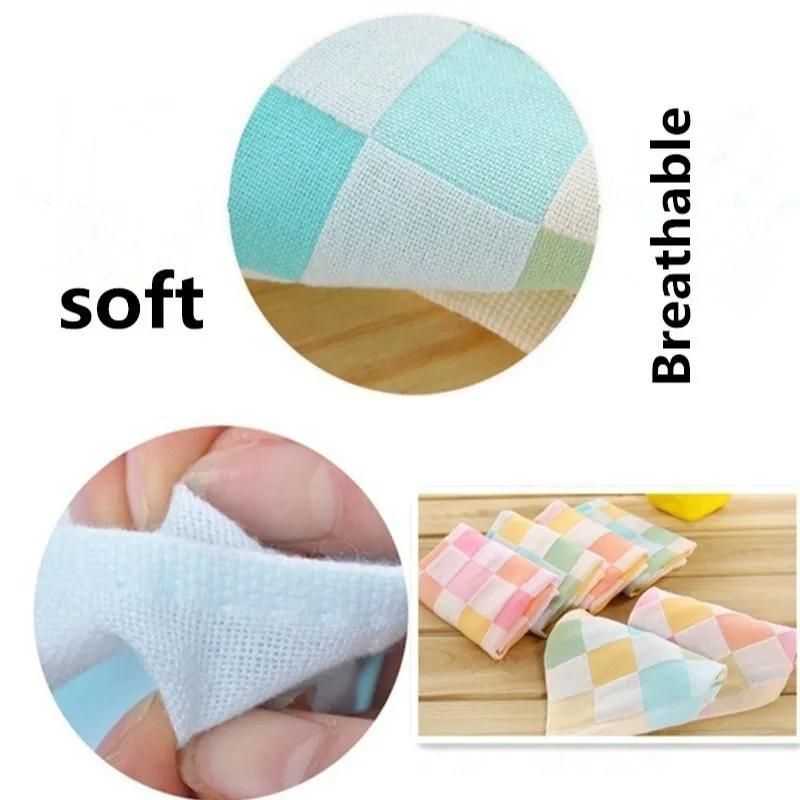 3 Pcs Soft Baby Infant Small Bath Towel Newborn Absorbent Drying Washcloth Feeding Cloth Random Color