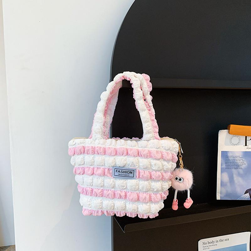 Chic Canvas Handbag For Women Trendy Summer Small Square Bag In Multiple Colors