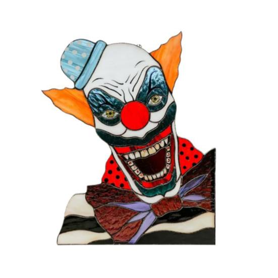 Window Clown Decoration Gothic Acrylic Colorful Clown Ornament Window Corner