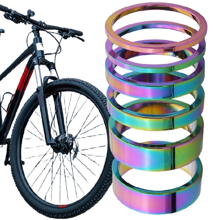 Road Bikes Handlebar Stem Washer Rings Front Fork Bicycles Part Mountain Bicycles Aluminum Alloy Headset Fork Spacers