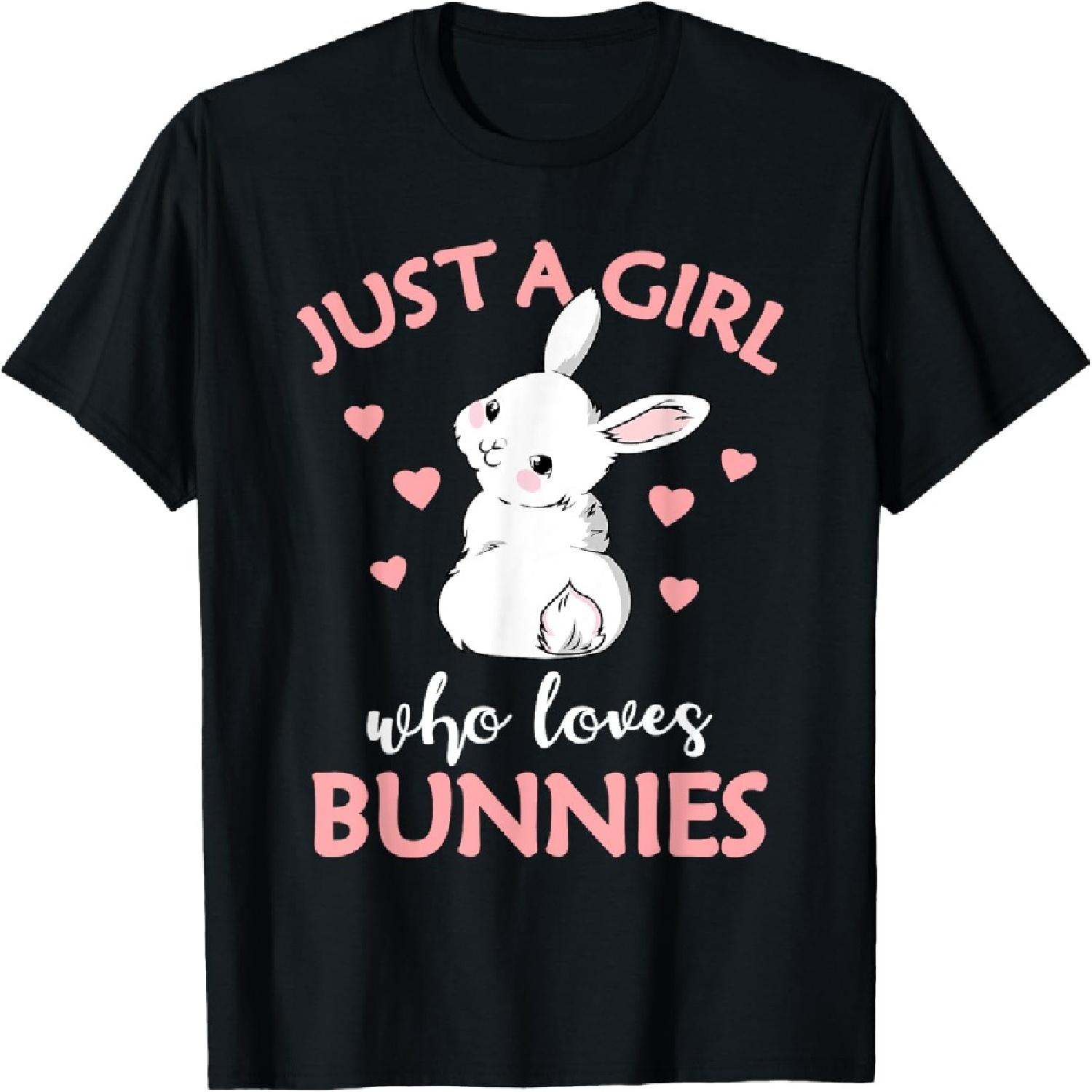 Just A Girl Who Loves Bunnies Rabbit Bunny T-Shirt XXXXXL разноцветный