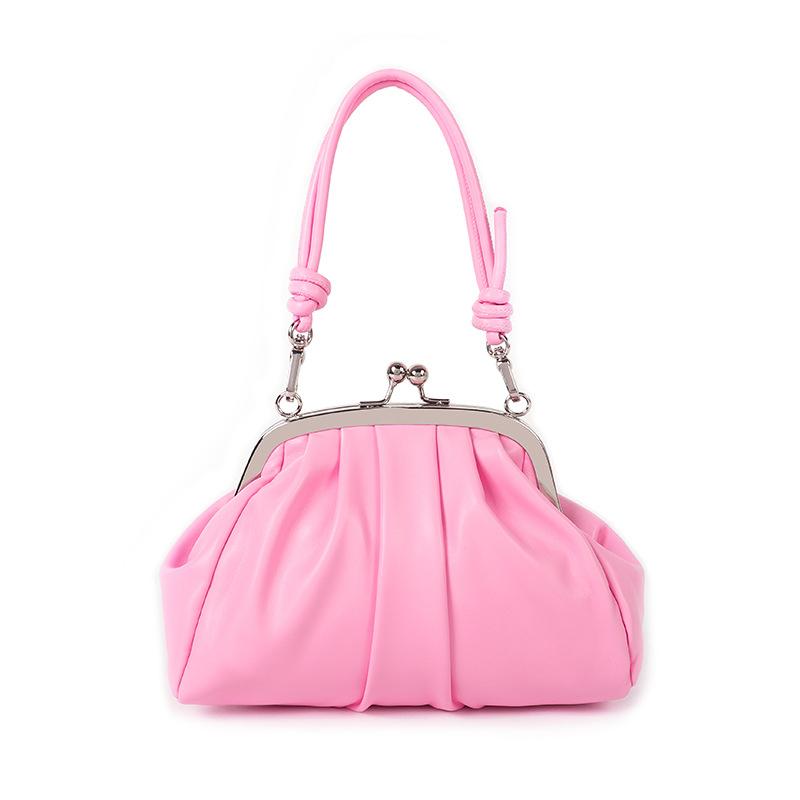 New Vintage Lock Bag Women Chain Fashion Shoulder Crossbody Bags PU Leather Casual Women's Handbags