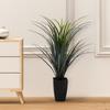 Artificial Plastic Flower Potted Plants - Home/Office/Wedding Decor, Desktop Bonsai Gift for Balcony/Party, Fake Plants Ornament
