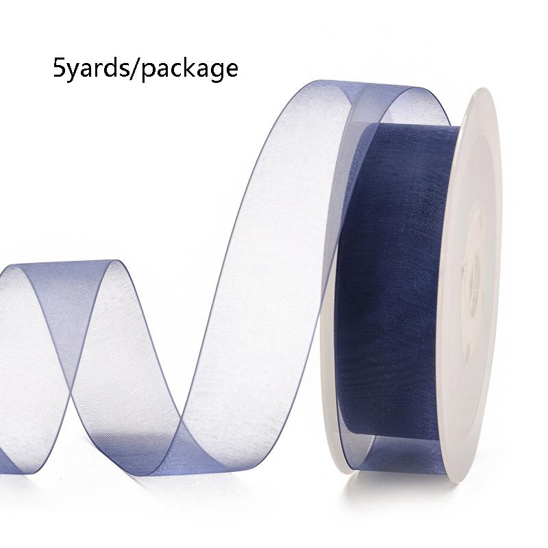 5 Yards Sheer Chiffon Ribbon Suitable for Gift Wrapping, Wedding Decor, Home Decor, Girl Hair Accessories Handmade DIY