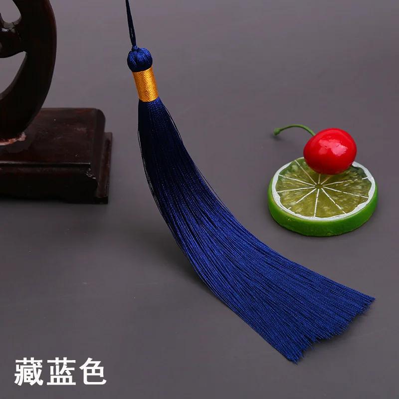17CM Long Tassel Spike Chinese Clothing DIY Accessories Musical Instrument Pendant Ice Silk Vertical Spike Tassels for Crafts