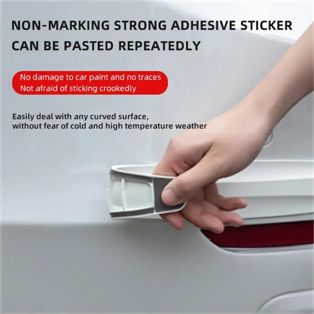 2Pcs Universal Anti-Collision Protector Rubber Car Door Products Auto Front And Rear Corner Bumper Cover Guard Lip Strip Sticker Interior Mirrors 6