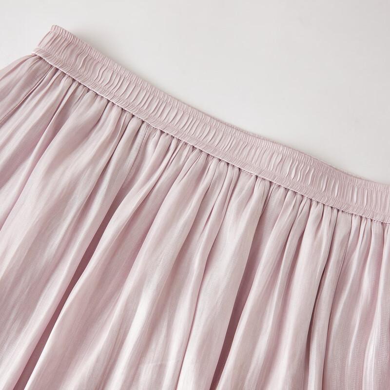 A-Line High-Waisted Pleated Midi Skirt