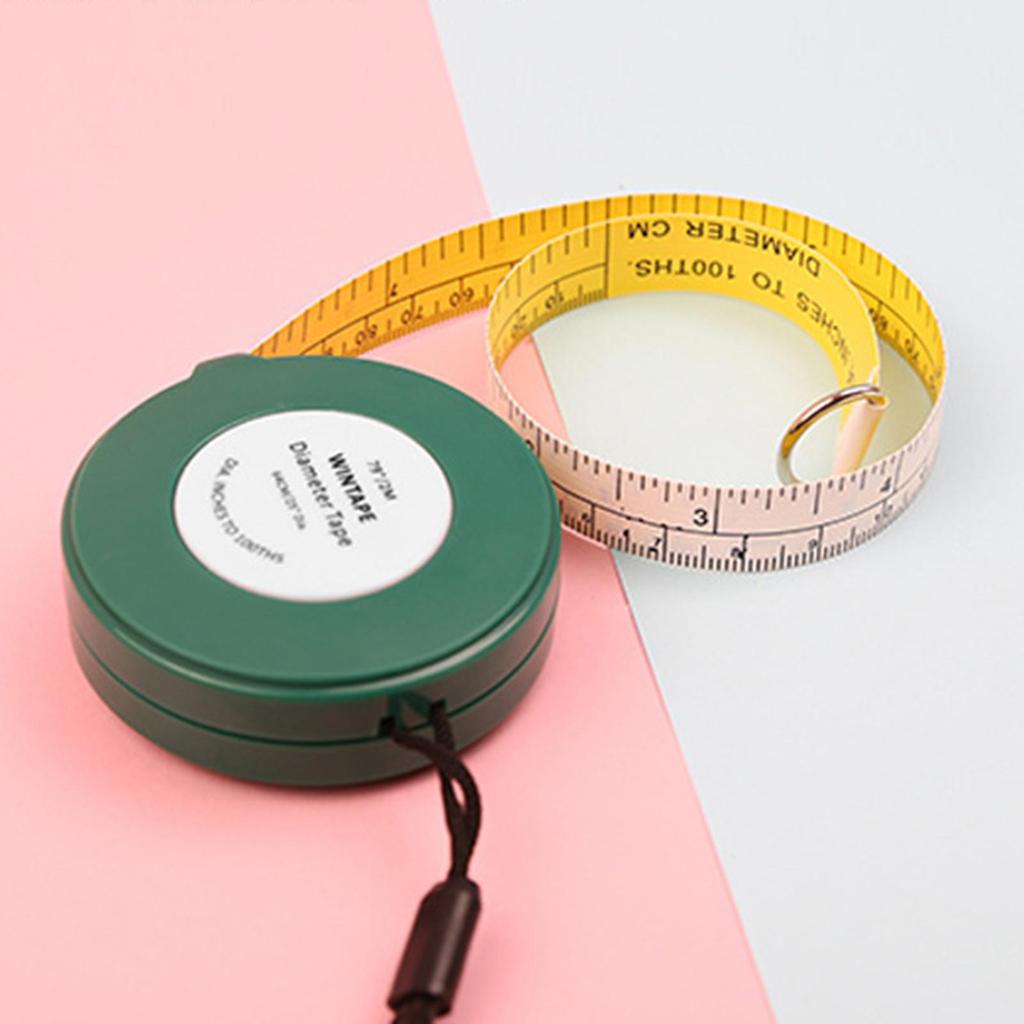 2-meter Diameter Tape Measure Measuring Cable Conduit Circumference Diameter Ruler Imperial & Metric Rolling Measuring Tape
