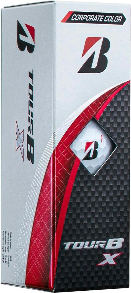 BRIDGESTONE Golf Ball TOUR B X 2024 Model Sleeve Box 3 Balls Corporate Color B4CXJ