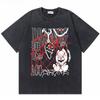 Washed Vintage Rapper Bladee  Hip Hop Oversized Tshirt Drain Gang Graphic Tshirt Men Women Fashion Artistic Sense T Shirts