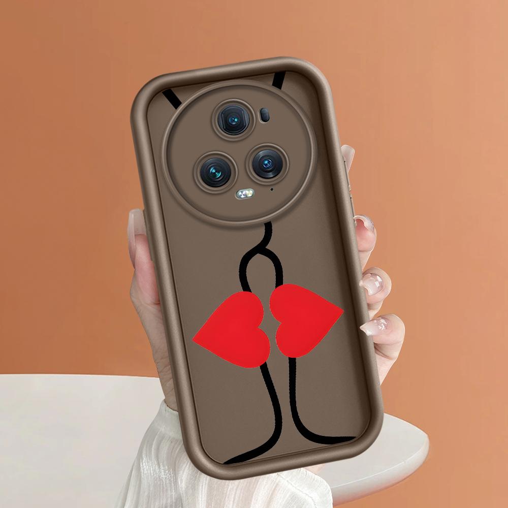 Soft Silicone Square Ladder Printing Pattern Phone Casing Full Cover Camera Shockproof Protection Rubber Case for Huawei Honor