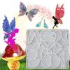 Butterfly Wing Shapes Crafting Mold Artistic Silicone Butterfly Wing Crafting Mold for Enthusiasts and Students