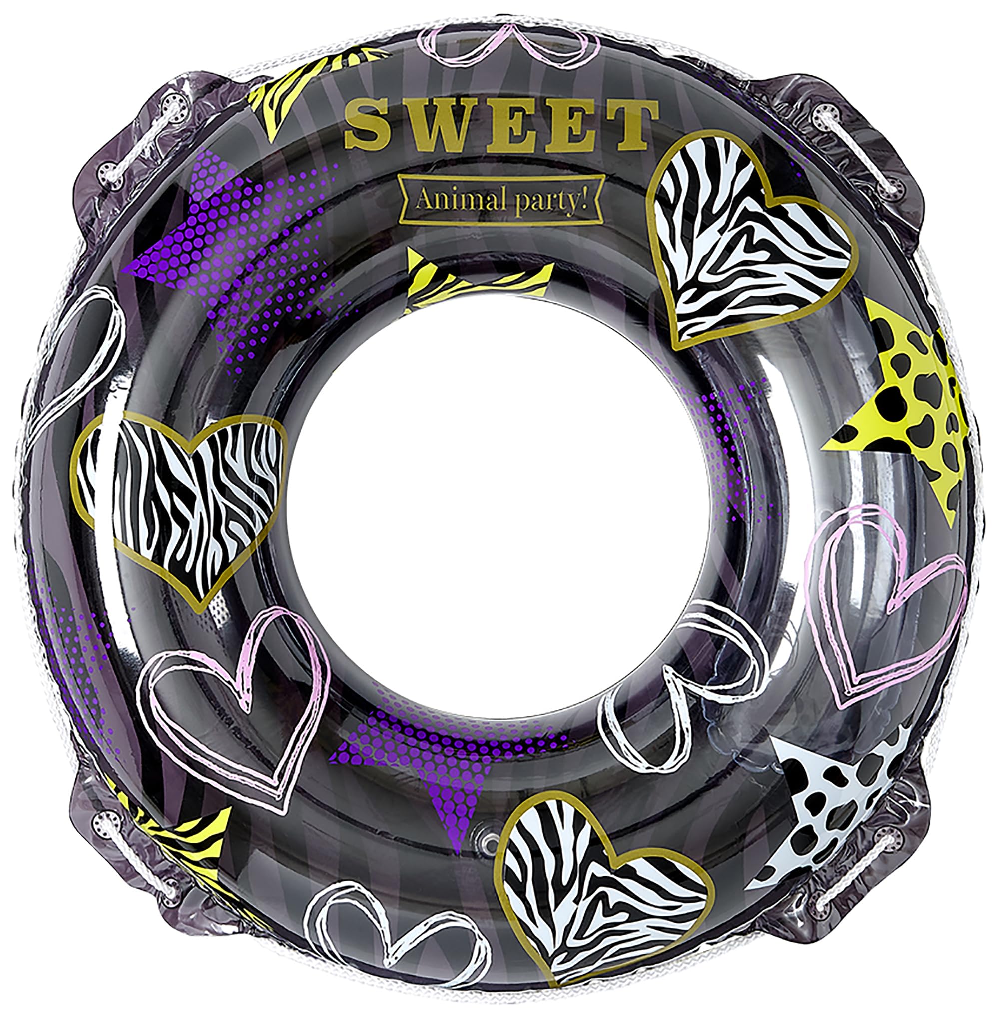 

Igarashi 90cm Heart Zebra Float with Rope RLC-391V чёрный