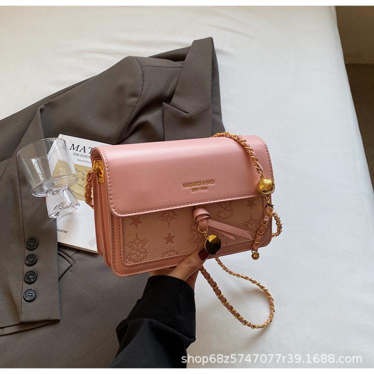 

Fashion simple small square bag small bag women s 2025 new trendy niche design chain crossbody bag commuter shoulder bag