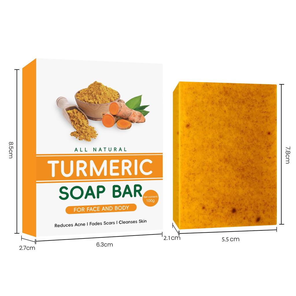 TK-Style Turmeric, Lemon, Kojic Acid & Ginger Handmade Cold Process Soap for Bath & Face