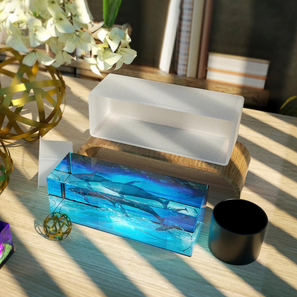 Unique Silicone Epoxy Resin Mold Table Decorations DIY Silicone Crafts Molds Bookshelf Ornaments Mould for Resin Crafts