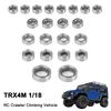 22pcs Wheel Hub Axle Sealed Bearing Kit RC Car Upgrades Parts Accessories for TRX4-M Bronco Defender 1/18 RC Crawler Car