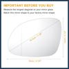 for Volkswagen Tiguan 2007-2016 for Volkswagen Sharan 2010-2022 Car Rearview Driver Left Side Heated Mirror Glass Replacement W/Backing Plate