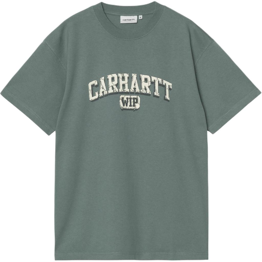 Carhartt WIP FW25 S/S Heavy Duty T-Shirt Loose Faded Vintage Casual Short Sleeve Logo T-Shirt Men Tops I036015-3GD-4G