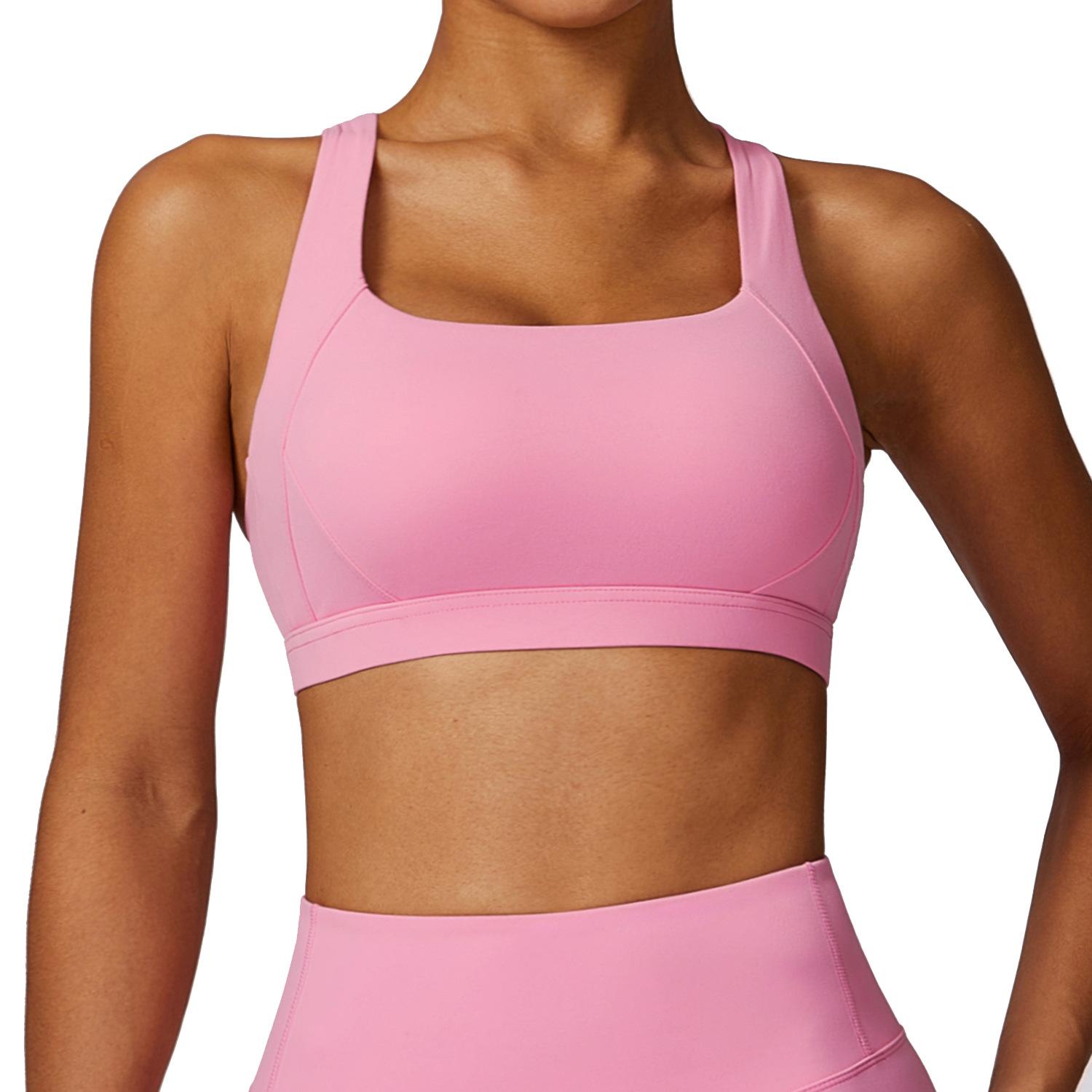 

New Cloud Inspired Tight Yoga Vest Sports Bra, Shock Resistant High-Strength Pilates Running Outdoor Fitness Top For Women S