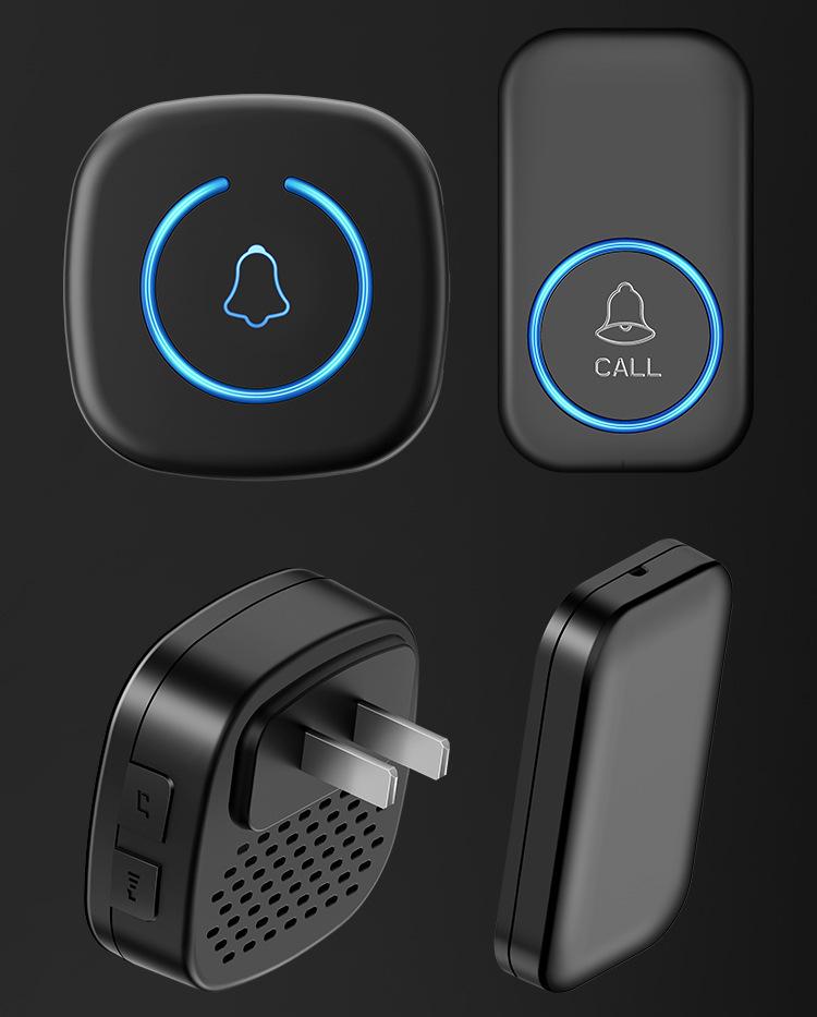 Ultra-long Range Wireless Smart Doorbell with Flashing Light Remote for Home & Elderly Use