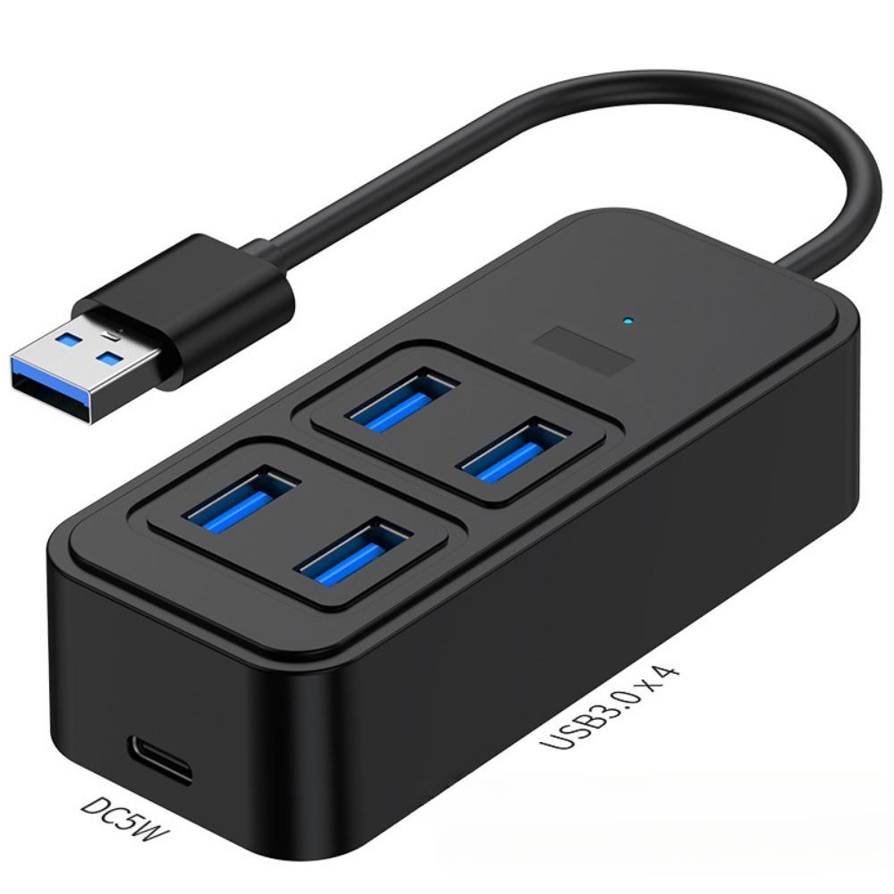 Adaptor Hub USB 3.0 la Tip C pentru Laptop MacBook Extinde 4 Porturi Transfer de Date de Mare Viteză Splitter
