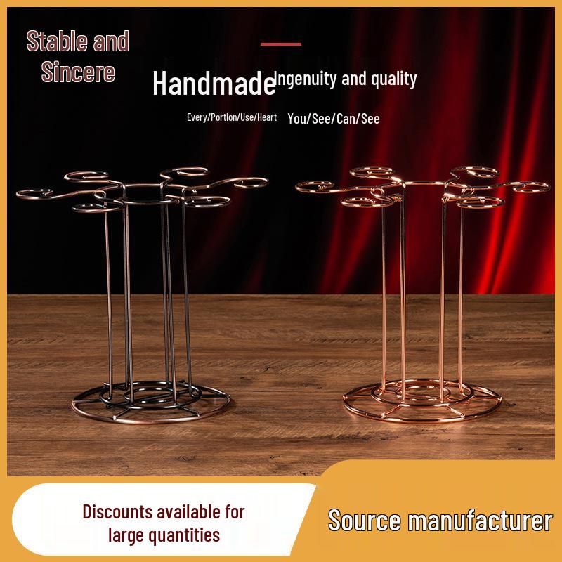 Premium Inverted Wine Glass & Decanter Storage Rack