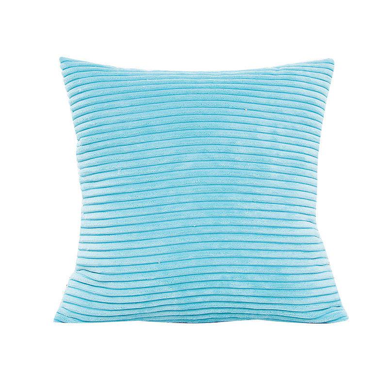 Luxuriously Soft Striped Corduroy Pillow Case For Sofa And Home Decor
