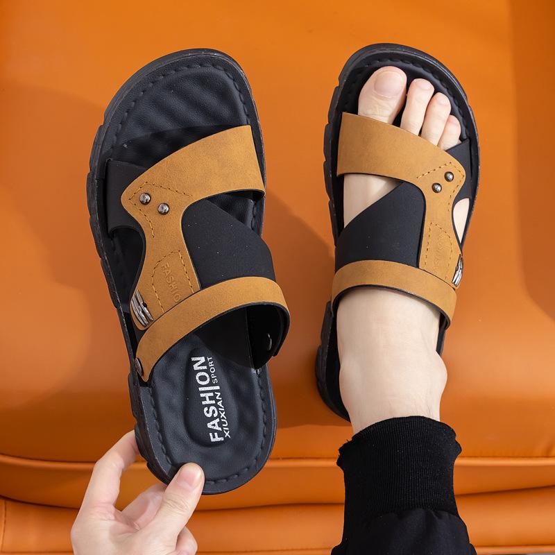 Summer men's new casual sandals men's driving breathable versatile beach shoes platform non-slip shoes