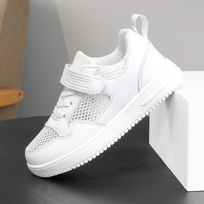 2024 Nové prodyšné lehké síťované bílé boty pro chlapce a dívky - Dětské sportovní tenisky