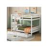 Etagenbetten - MUVOE - 140x200cm - Weiß - Mit Schubladen - Abnehmbares Design