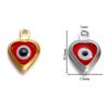 10pcs/lot Evil Eye Gold/Silver Color Tone Charms Connectors Beads For DIY Bracelet Bangle Pendant Jewelry Accessories