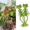 Green Frog Plant Clip Cute Plant Stand Gardening Gadgets Fixator for Flowers Vines Stem Holder Garden Accessories Plant Rack ZYF
