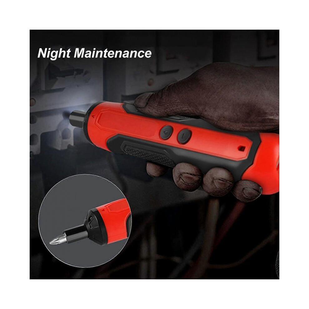 Electric Screwdriver Cordless CW CCW Rotation 150RPM Magnetic Head LED Light for Work