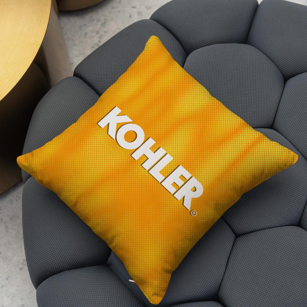Kohler Cushion Cover Reversible Plush Pillow Cover – For car, sofa, bedroom, perfect as a gift.