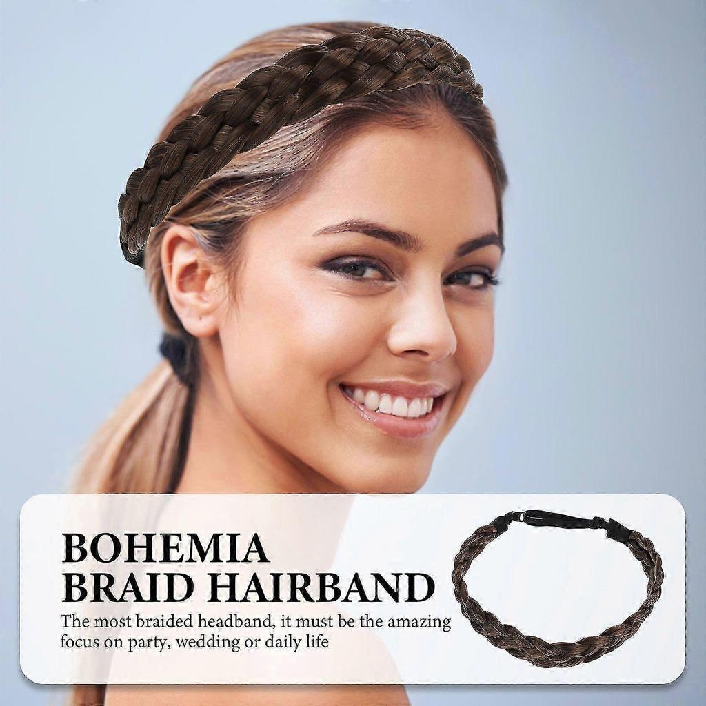 Braided Hair Braid Headpiece Hair Band a Stylish Ponytail Accessory for Sports Work and Daily Use