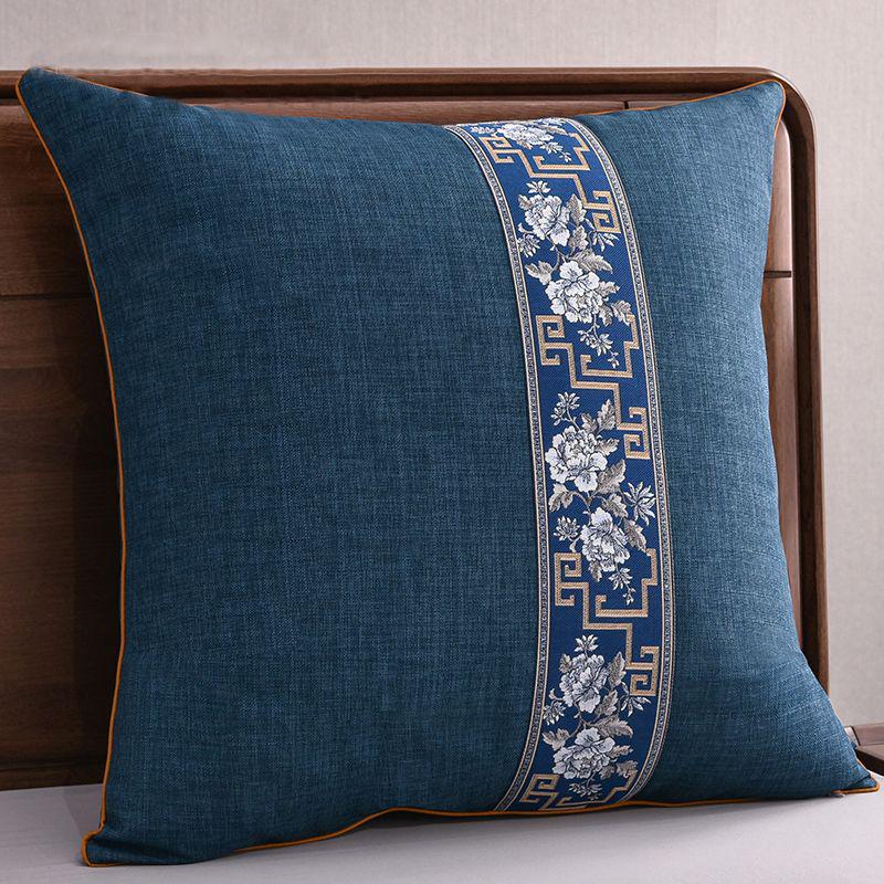 Chinese Style G5Z Throw Pillow Cushion with Core for Sofa & Bed