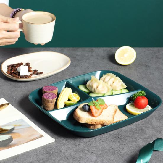 Individueller Gitter-Mehrzweck-Lebensmittelteller aus Kunststoff, praktisches, stoßfestes Lebensmitteltablett für zu Hause