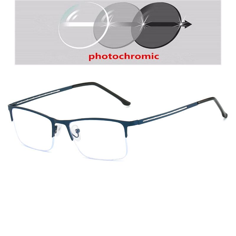 Half Frame Square Nearsighted Glasses For Women Men Fashion Shortsighted Optical Spectacles With Prescritpion -0.5 -0.75 To -6.0