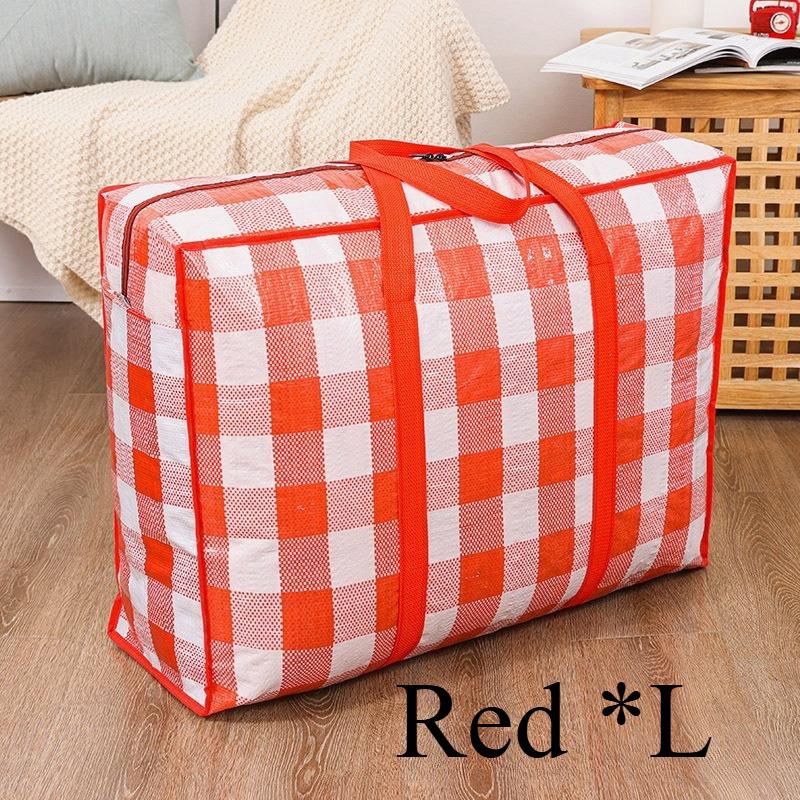 1/2pcs Heavy Duty Storage Bags with Zipper - Waterproof Foldable Moving Bags for Clothes, Blankets, Seasonal Decor