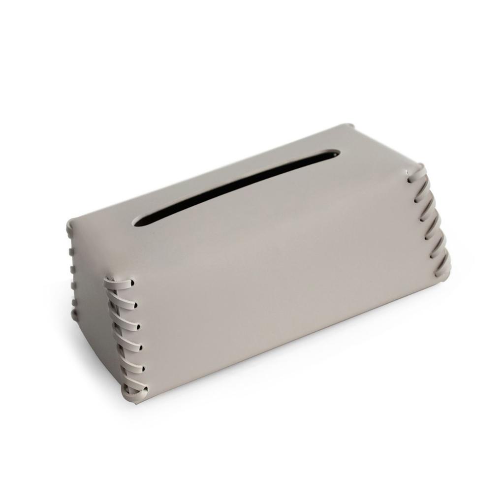 Practical Sturdy PU Leather Napkin Holder Decorative Tissue Case Convenient for Bedroom and Bathroom Decoration
