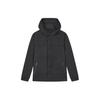 Solid Color Hooded Woven Casual Jacket Men Jackets Black F11M418706F-BK