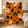 Cozy Halloween Throw 240G Flannel Blanket, Suitable For Sofas, Beds, Offices,  Exquisite Gift Blankets