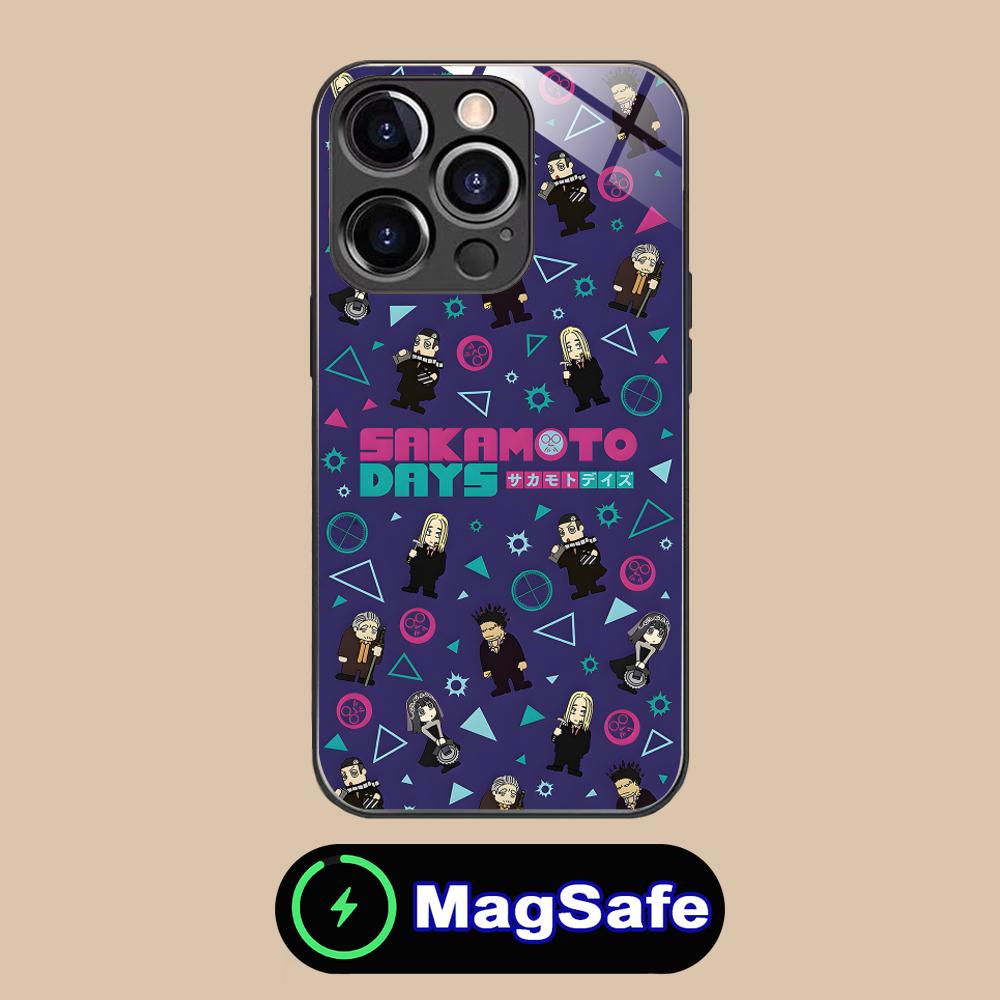 

Sakamoto Days Mobile Phone Case for iPhone 17 16 15 14 13 12 11 Air Pro Max Plus Mini MagSafe Glass Colorful Cover Cover Pretty iPhone 11 Pro Max