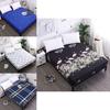 Cozy And Stylish Floral Stripes Mattress Protector Dustproof Fitted Sheet